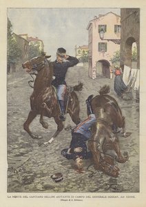 A morte do capitão Bellini Ajudante do acampamento do general Goiran, em Udine