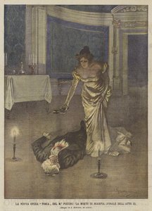 A Nova Ópera Tosca Del M ° Puccini, A Morte De Scarpia (Final Do Ato II)