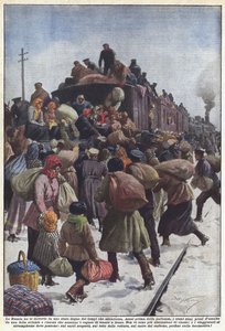 A Rússia tem as ferrovias em um estado digno dos tempos que passa através de Achille Beltrame
