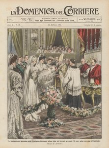 A cerimônia de batismo da princesa Giovanna, a última filha dos soberanos, aconteceu no dia 11 de Achille Beltrame