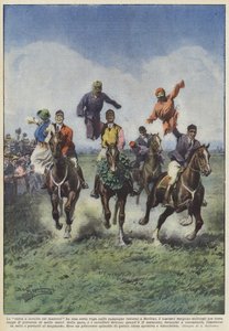A corrida de cavalos com os fantoches tem uma certa raiva no campo em torno de Berlim