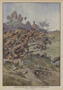 A guerra na Flandres belga, um ataque brilhante por um regimento escocês de Achille Beltrame