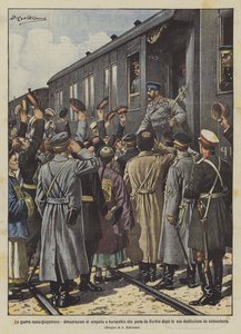 A guerra russo-japonesa, manifestações de simpatia a Kuropatkin que começa de Harbin depois dele