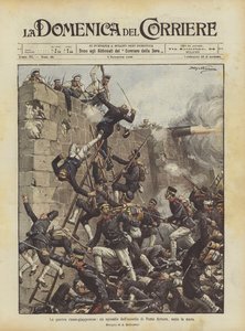 A guerra russo-japonesa, um episódio do cerco de Porto Arturo, sob as muralhas
