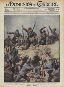 A luta para o nordeste de Gorizia de Achille Beltrame