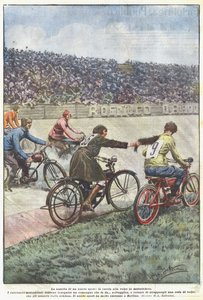 O nascimento de um novo esporte, a caça à raposa em motocicletas de Achille Beltrame