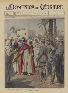 A penetração pacífica em Tripolitania, notáveis do Fezzan do sul que fazem nota