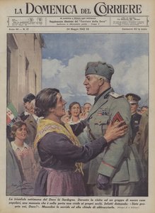 A semana triunfante do Duce na Sardenha