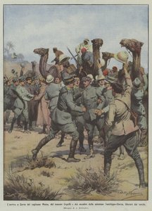 A chegada a Zavia do capitão Moizo, o tenente Copelli e membros da missão de Achille Beltrame