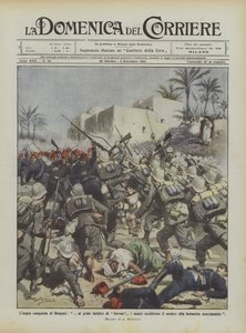 Laspra conquista Benghazi, o grito fatal de Savoy! nosso assaltou o inimigo para