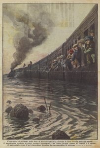 Laventura de um trem em Sthansen Bay (País de Gales)