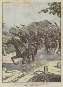 As Grandes Manobras Em Vêneto, Uma Carga De Cavalaria, Na Cornuda