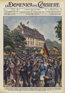 As manifestações de júbilo da população de Mainz após a partida dos franceses