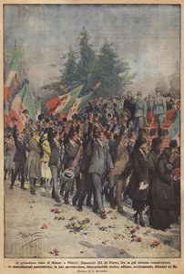 As grandes festas de Milão para Vittorio Emanuele III
