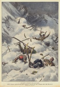 As armadilhas de inverno da montanha de Achille Beltrame