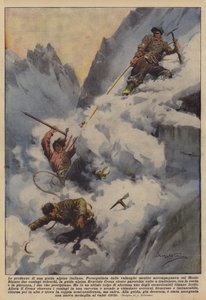 A proeza de um guia de montanha italiano