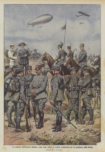 Os uniformes do exército italiano, como os homens que lutam pela grandeza do país estão vestidos