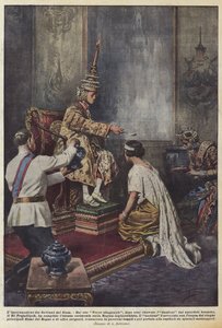A coroação dos soberanos do Sião de Achille Beltrame