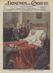Morte do Papa Pio X em seus apartamentos no Vaticano na segunda hora do dia 20
