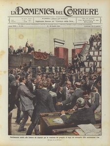 Sessão de assistente na Câmara dos Deputados para a votação sobre o projeto de lei sobre o monopólio