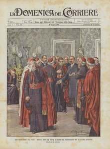 Na Câmara Papal, os Medici, após a visita a Leão XIII, destroem as Últimas Esperanças