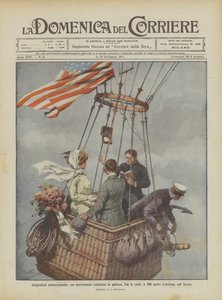 Uma originalidade muito moderna, um casamento celebrado em uma bola, nas nuvens, a 300 metros da altura, no Texas