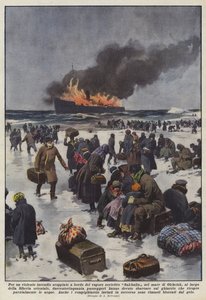 Pois um violento incêndio irrompeu a bordo do vapor soviético Sakhalin no Mar de Okhotsk