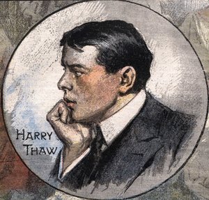 Retrato de Harry Thaw em 1907, durante o seu julgamento de Achille Beltrame