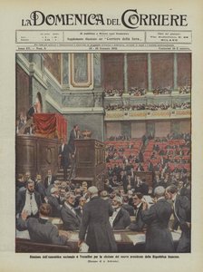 Reunião da Assembléia Nacional em Versalhes para a eleição do novo presidente da República Francesa de Achille Beltrame