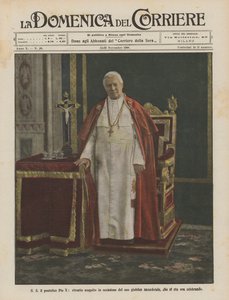 SS Papa Pio X, retrato pintado por ocasião de seu jubileu sacerdotal, que agora se celebra