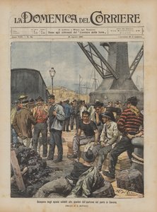 Greve dos trabalhadores envolvidos na descarga de carvão no porto de Savona