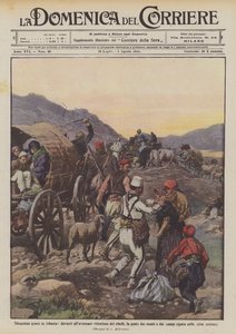 Séria situação na Albânia, em frente à defesa vitoriosa dos rebeldes, as pessoas das montanhas e do