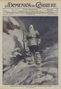 Nos limites extremos da guerra, o nosso movimento avançado, na pitoresca propriedade de inverno