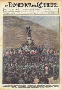 Na Tonale, onde a antiga fronteira passou, os caças montanheses inauguraram