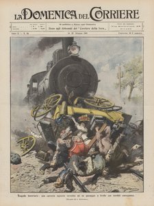 Tragédia ferroviária, uma carruagem elegante investiu em uma passagem de nível com consequências terríveis