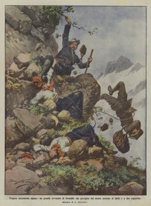 Ascensão alpina trágica, um grande advogado de Grenoble que cai da montanha junto