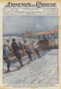 Um novo esporte de inverno, skiplane