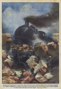 Um trem contra uma parede