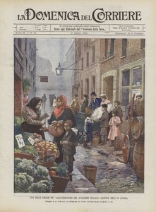 Uma das ruas mais características do bairro italiano (Saffron Hill) de Londres