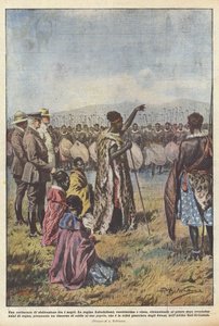 Cerimônia de abdicação entre negros