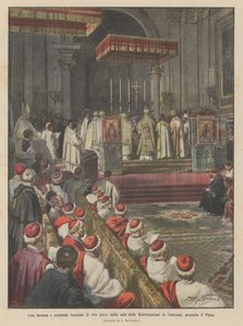Uma função magnífica e original do rito grego no salão das beatificações no Vaticano, o Papa presente