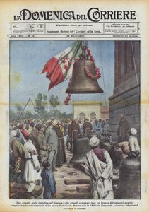 Uma grande festa católica no Asmara, oito grandes sinos, fundidos com o bronze dos canhões inimigos
