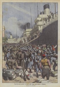 Rumo à nova guerra, o desembarque das tropas anglo-francesas em Thessaloniki