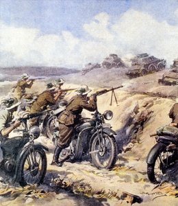II Guerra Mundial-1940 1941 - Campanha da África do Norte - invasão italiana do Egito de Achille Beltrame