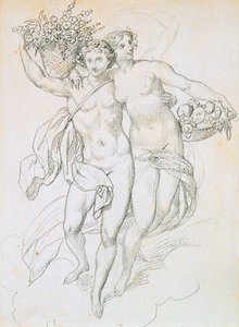 Psique e Cupido, c1820-1857 de Achille Devéria