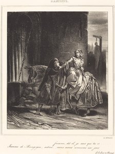 Joana da Borgonha de Achille Devéria