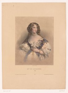Retrato de Louise de La Valliere Miss de Lavallière, 1667 (título no objeto) de Achille Devéria