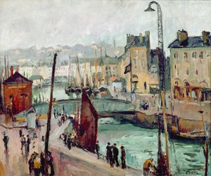 Le Havre, Bassin du Roy (óleo sobre tela) de Achille Emile Othon Friesz