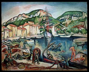 O Porto de Ciotat (óleo sobre tela) de Achille Emile Othon Friesz