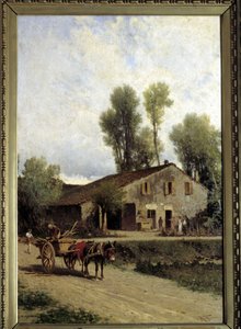 Berço de Giuseppe Verdi em Roncole di Busseto de Achille Formis Befani